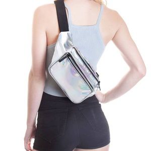 Holographic/Silver Fanny Pack